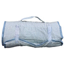 Jane Marie Blue Seersucker Kids Roll-Up Nap Mat with Blanket & Pillow | Toddler Daycare & Preschool Sleeping Mat | Kindergarten Nap Mat | Bossier City, LA