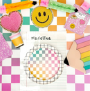 Ombré grid table runner