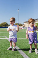 Boys Purple Tiger Smocked Short Set – LSU-Inspired Boys Game Day Outfit | The Prissy Pelican Boutique Bossier City, LA