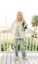 Queen of Sparkles Mama Collection Beige Stork & Bundle Sweatshirt – Louisiana Boutique