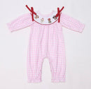 Valentine's Day Embroidered Dog Romper