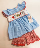 Back to School Swiss Dot Collection | Girls Dress, Girls Short Set & Boys Short Set | Bossier City, LA