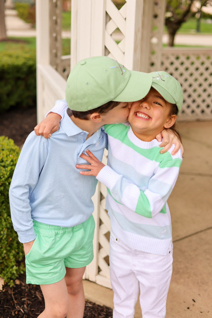 Golf Clubs Bow Baseball Hat (Youth)