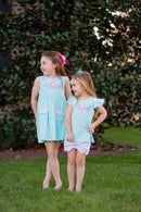 Sea Life Pocket Dress | Girls Ocean Dress | Boutique Summer Dress