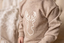 Deer Embroidery Bubble & Sweater
