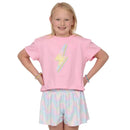 Zebra Rainbow Butterfly Girls Shorts – Pastel Boutique Skirted Shorts | Bossier City, LA