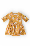 Dandelions in Fall 3/4 Sleeve Twirl Bodysuit