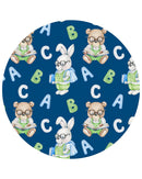 ABC Bamboo Pajama Set | Kids Alphabet Bamboo Pajamas | Blue Lounge Set | Bossier City, LA