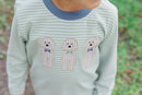Puppy Dog Applique Boys Long Sleeve Top & Pants Set