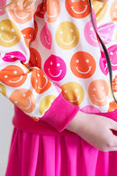 SALE Don't Worry, Be Hippy Satin Jacket