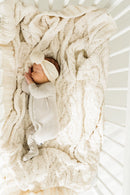 LUXE FUR POM: oatmeal