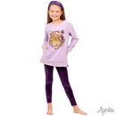 Lavender Tiger Sequin Tunic – Girls Long Sleeve Game Day Top