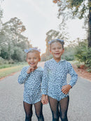 Snow leopard Ribbed Hooded romper