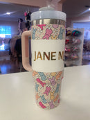 Peep This 30oz Stainless Steel Tumbler – With Straw & Easy-Grip Handle