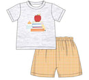 Back to School Apple Appliqué Collection | Girls Dress, Girls Short Set & Boys Short Set | Bossier City, LA