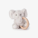 Plush Wooden Ring Baby Rattle | Soft Plush Teething Toy | Beech Wood Sensory Toy | Baby Shower Gift | Bossier City, LA
