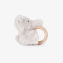 Plush Wooden Ring Baby Rattle | Soft Plush Teething Toy | Beech Wood Sensory Toy | Baby Shower Gift | Bossier City, LA
