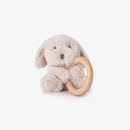 Plush Wooden Ring Baby Rattle | Soft Plush Teething Toy | Beech Wood Sensory Toy | Baby Shower Gift | Bossier City, LA