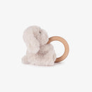 Plush Wooden Ring Baby Rattle | Soft Plush Teething Toy | Beech Wood Sensory Toy | Baby Shower Gift | Bossier City, LA