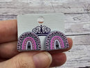 Pink Rainbow Earrings