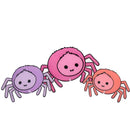 Acrylic spiders set of 3