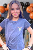 Spooky Vibe Glow-in-the-Dark Tween Halloween Graphic Tee
