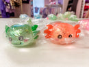 Glitter Crystal Axolotl Squishy Toy | Slow Rise Sensory Fidget | Stress Relief Squeeze Toy for Kids & Adults | The Prissy Pelican Boutique | Bossier City, LA