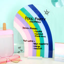 Blue arch dry erase memo board