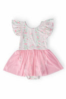 Fancy Florals S/S Twirl Leotard