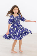 SALE Feathered Friends Smocked Ruffle Dress