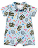 Fishing Snacks Polo Shorty One-Piece