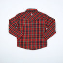 Holiday Plaid Pearl Snap Flannel – Boys Long Sleeve Shirt