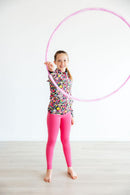 SALE Flexible Floral Full-Zip Ruffle Active Jacket