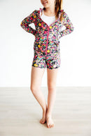 SALE Flexible Floral Full-Zip Ruffle Active Jacket