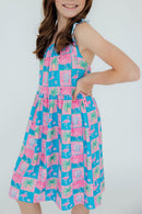 Flock Star Ruffle Cross Back Dress