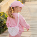 Quilted Floral Heart Purse