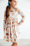 Football Friday L/S Pocket Twirl Dress
