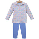 Frankie Floral 1/4 Zip Pullover Set