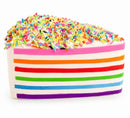 Rainbow Cake Squishy | Slow Rising Cake Slice Squishy | Dessert Sensory Fidget Toy