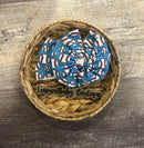 Blue baseball messy wrap