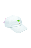 Palm Tree Bow Baseball Hat (Baby/Toddler, Youth)