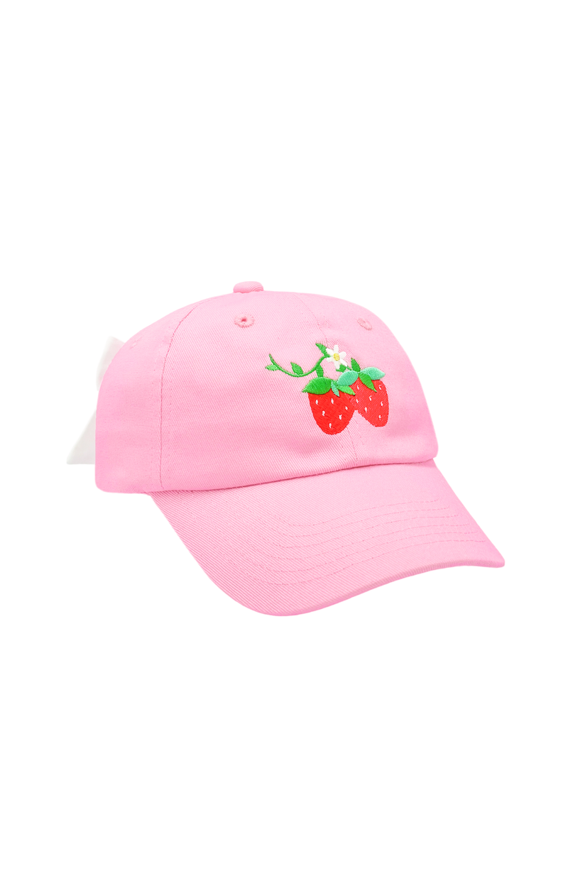 Strawberry Bow Baseball Hat (Baby/Toddler, Youth)