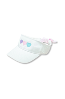 Pastel Hearts Bow Visor (Youth/Junior)