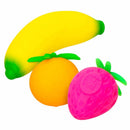 Schylling Groovy Fruit NeeDoh Squishy Sensory Fidget Toy – Banana, Strawberry & Orange
