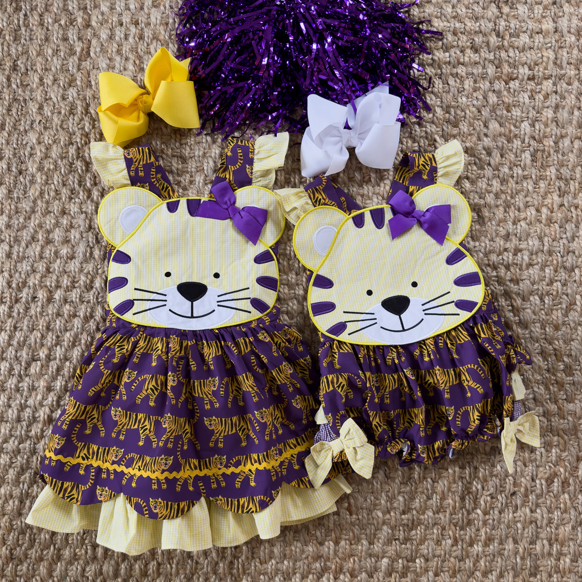 Gold & Purple Tiger Dress Gold & Purple Tiger Dress