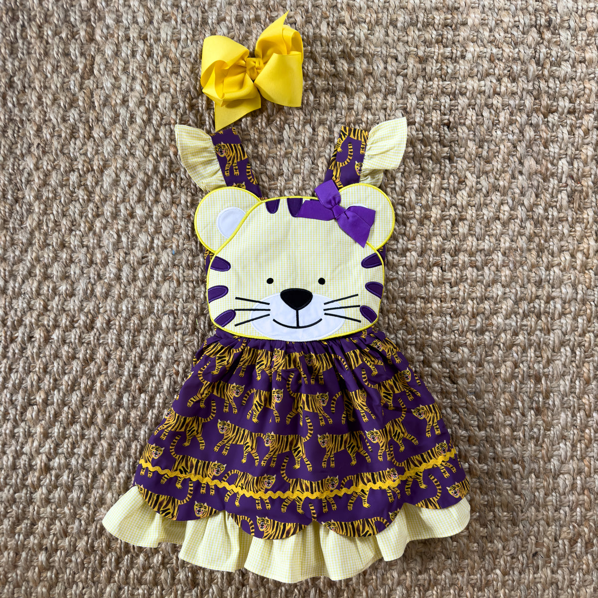 Gold & Purple Tiger Dress Gold & Purple Tiger Dress