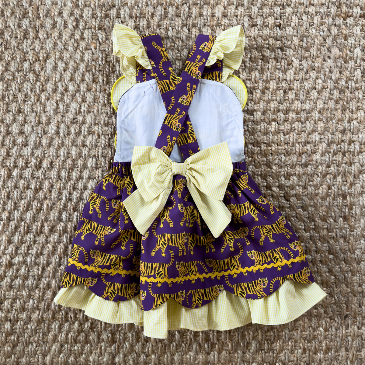 Gold & Purple Tiger Dress Gold & Purple Tiger Dress