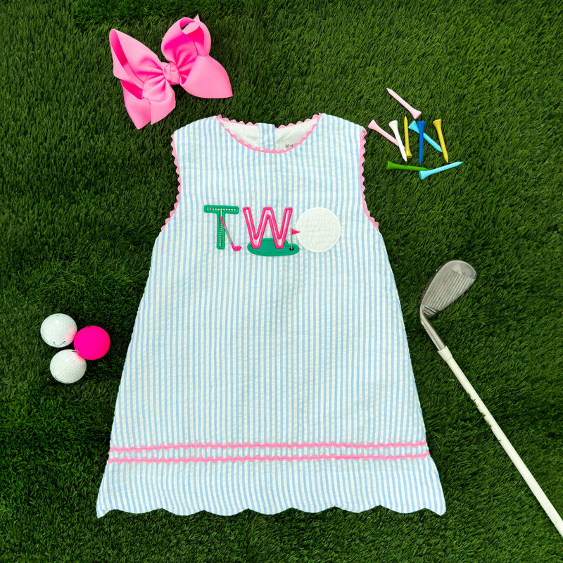 Teeing Up To Two Birthday Golf Dress