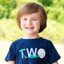 Teeing Up To Two Birthday Golf T-Shirt