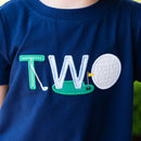 Teeing Up To Two Birthday Golf T-Shirt